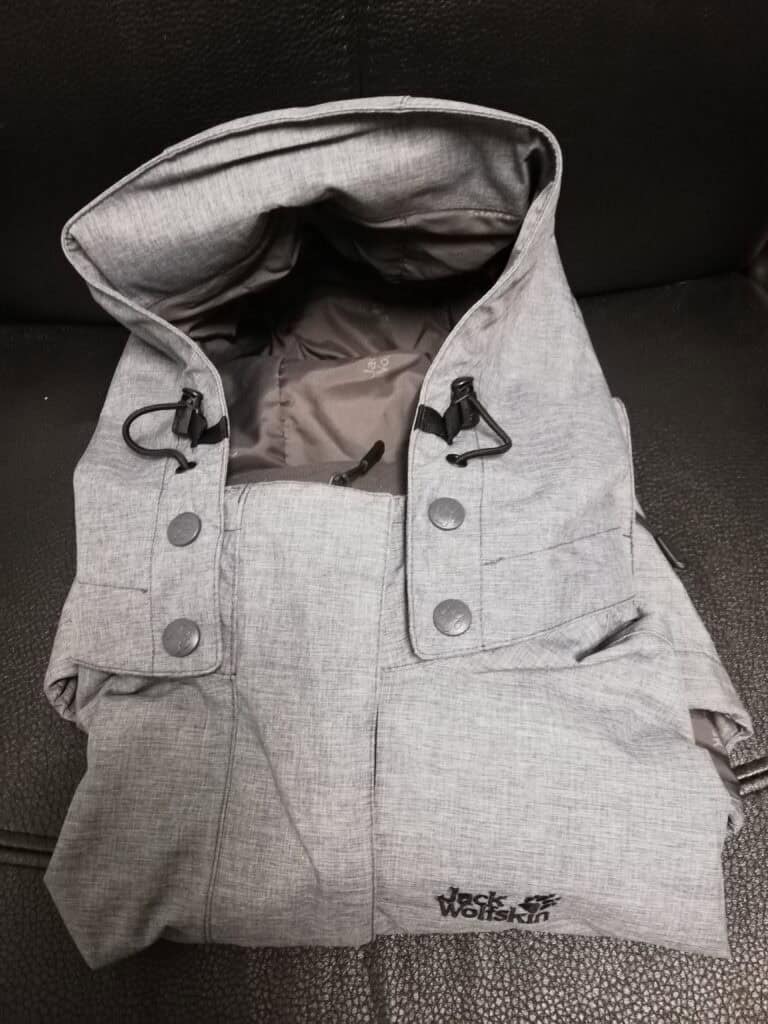 Grey Jack Wolfskin Waterproof jacket