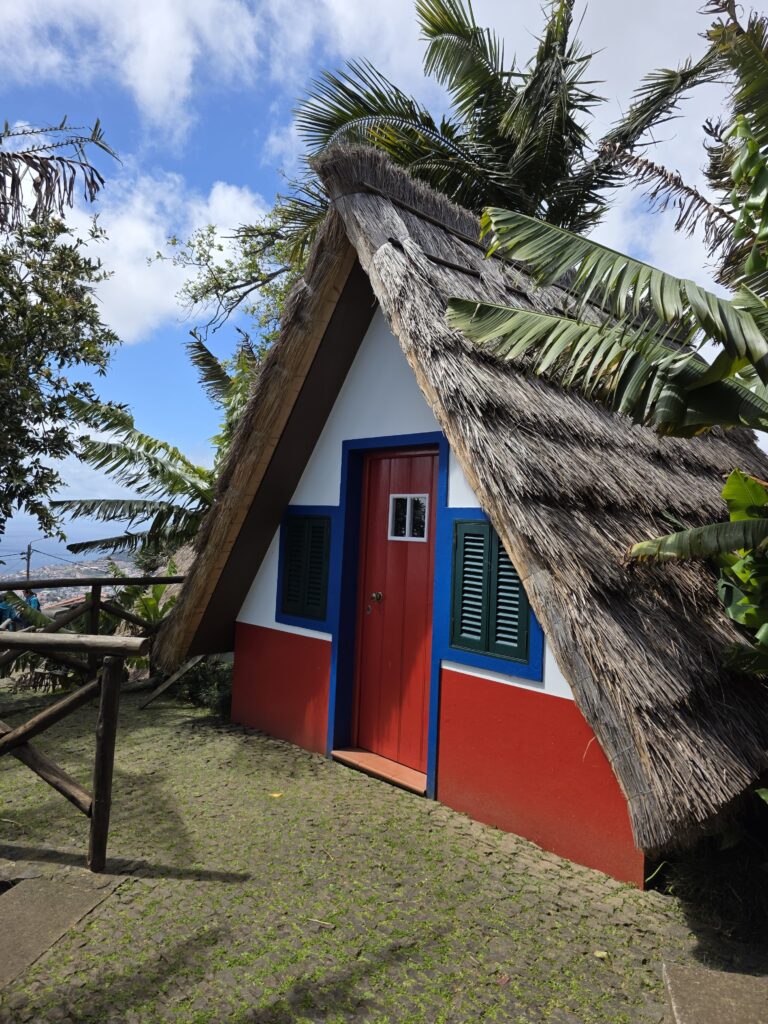 Traditional thatched house of Madeira