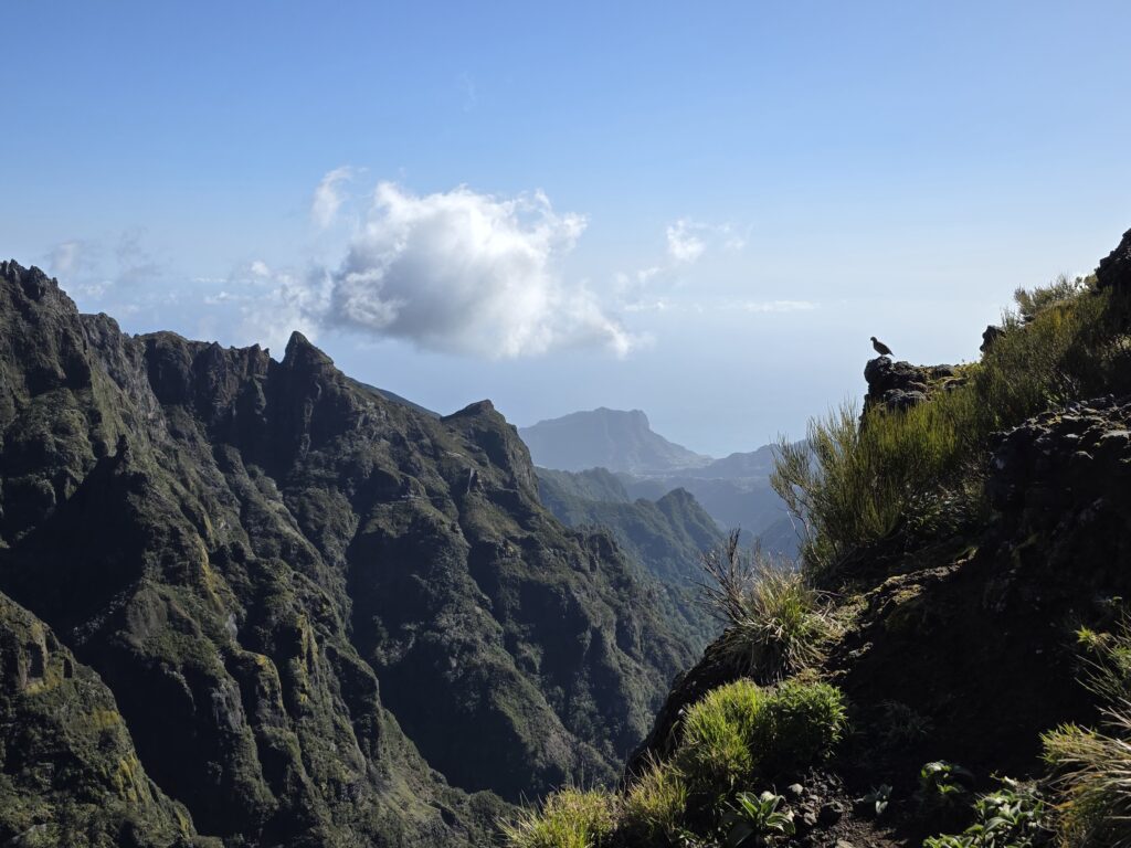 View over mountains on Pico do Areeiro