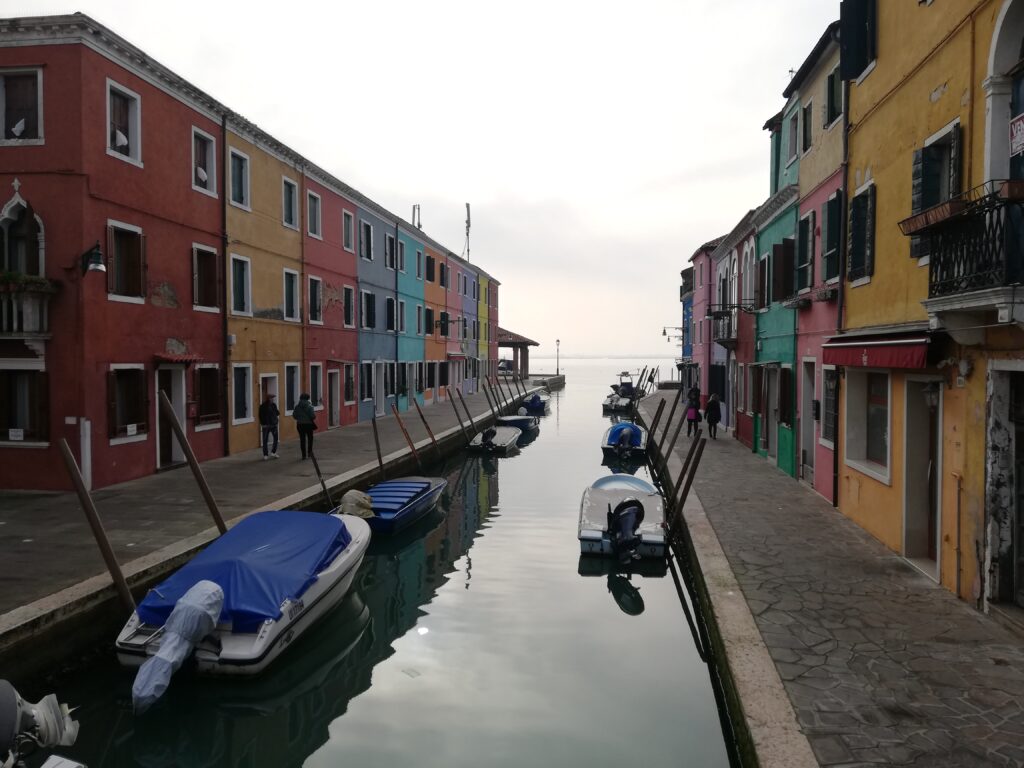 The colourful houses of Burano.