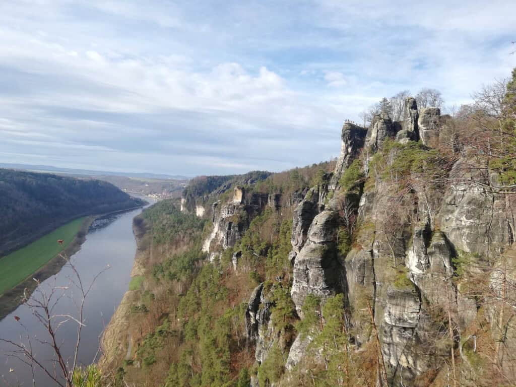 Tisa rocks at Bohemian and Saxon Switzerland nation park