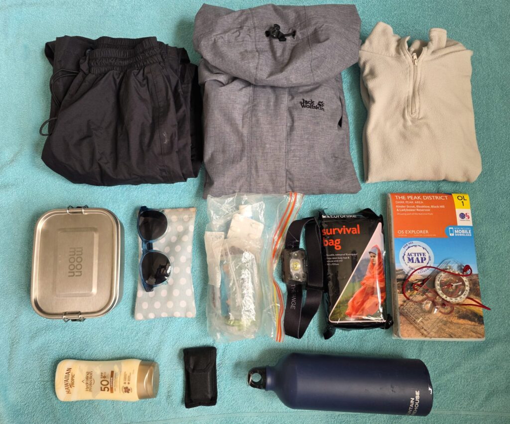 Everything needed to go hiking kit list